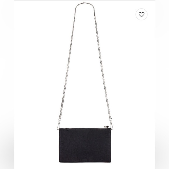 All Saints Fetch Leather/Chain Crossbody Wallet - Picture 5 of 16